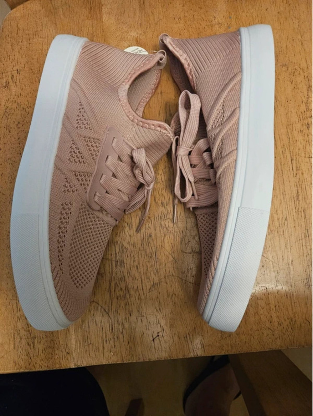 Danskin Action Women's Sneakers Pink Memory Foam Knit Lace Up Shoes US 10 NWT